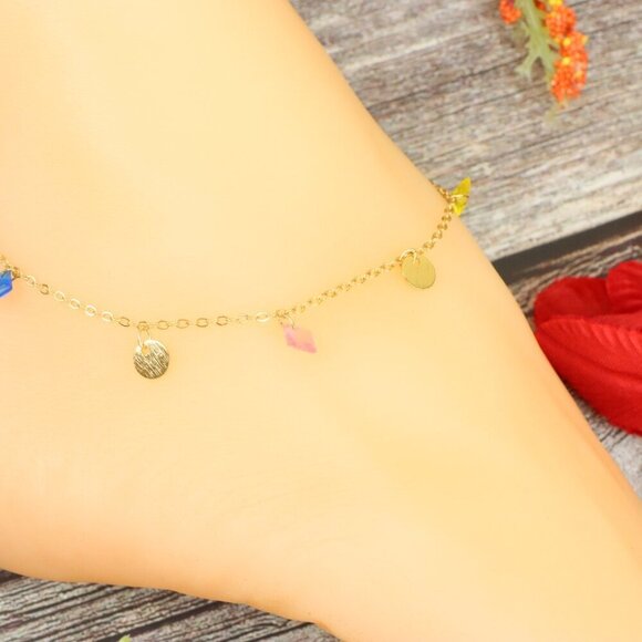 "Elegant Handmade Anklet – Delicate Jewelry for Women, MAR092063 - Picture 10 of 10